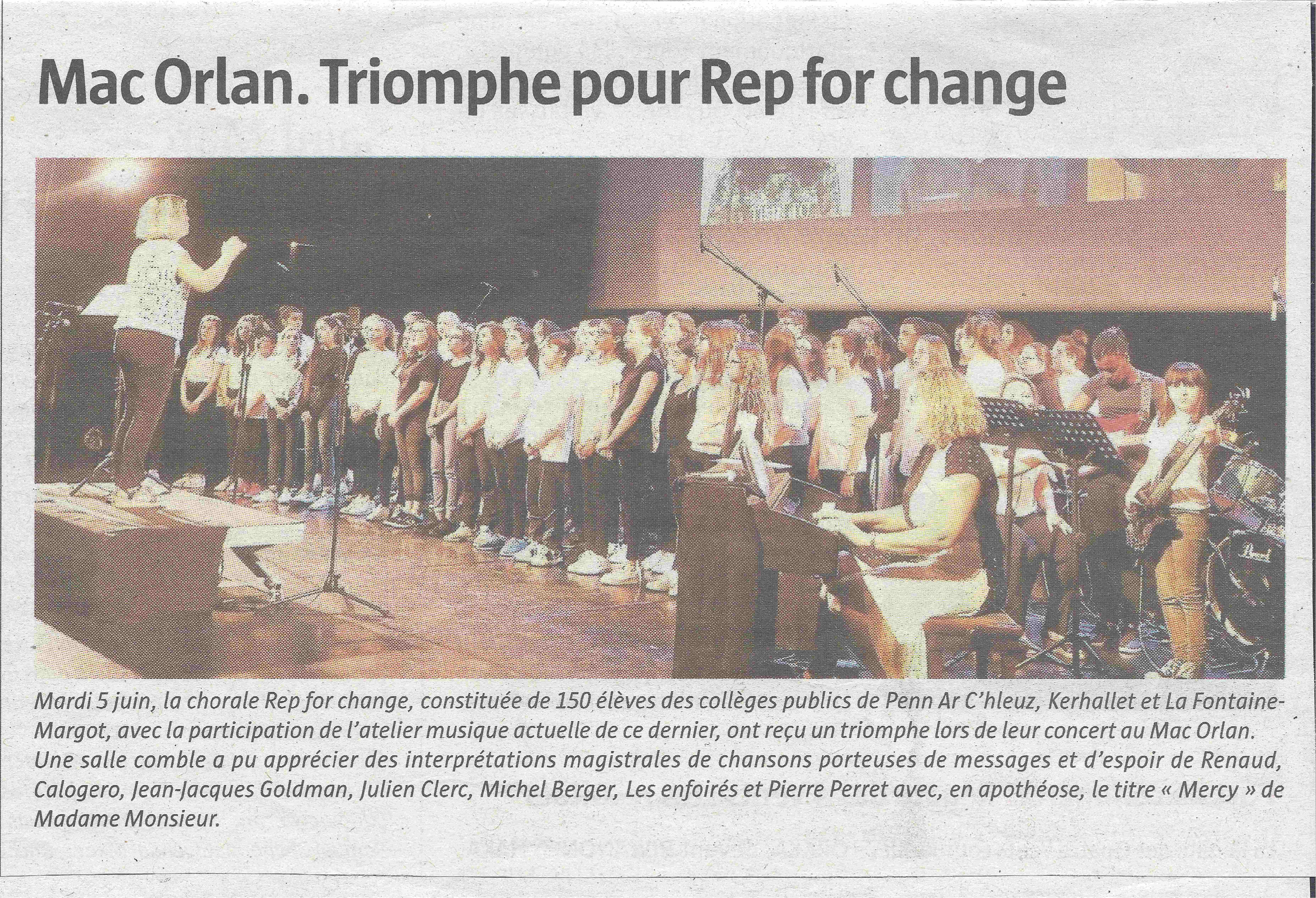 REP for change Télég 15 06 18